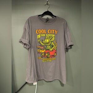 Gildan Softstyle Gray Cool City Car Show T-Shirt